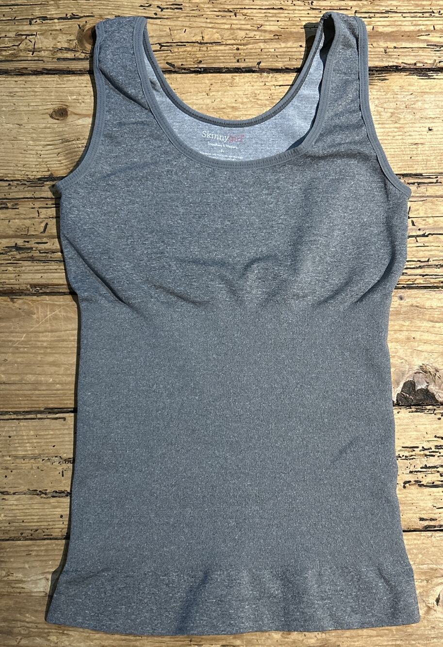 Skinny Girl Women’s Size S Grey Smoothers And Shapers Tank Top NWOT
